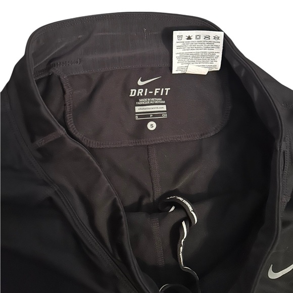 Nike Running Dri-FIT Black Reflective Leggings Women’s Small Ankle Zip - Picture 4 of 5